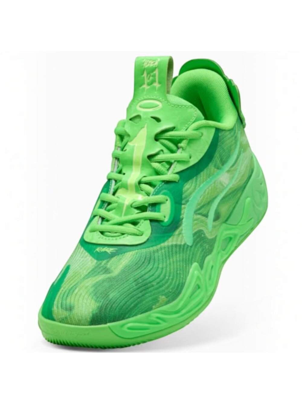 Puma Lamelo Ball MB.04 Team Green Glare Basketball Shoes Sneaker Men Size: 12